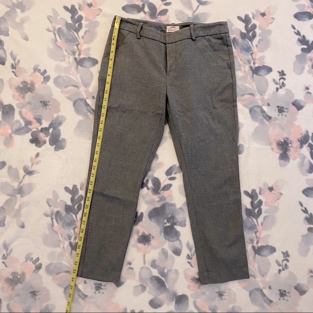Merona classic ankle Sz4 slacks black pattern pant
